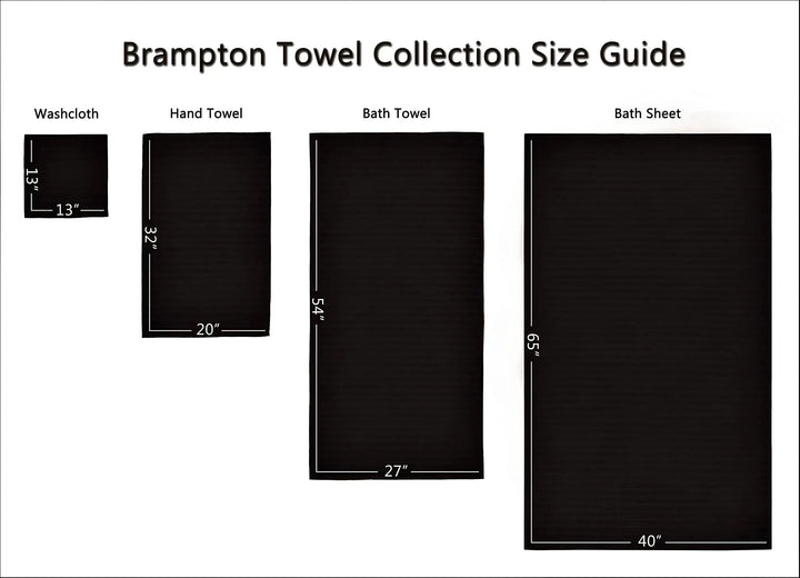 Classic Turkish Towels CTT Luxury 6 Piece Towel Set, 100% Turkish Cotton, Quick Drying, Highly Absorbent & Comfy, Includes 2 Bath Towels, 2 Hand Towels & 2 Washcloths | (Black) 