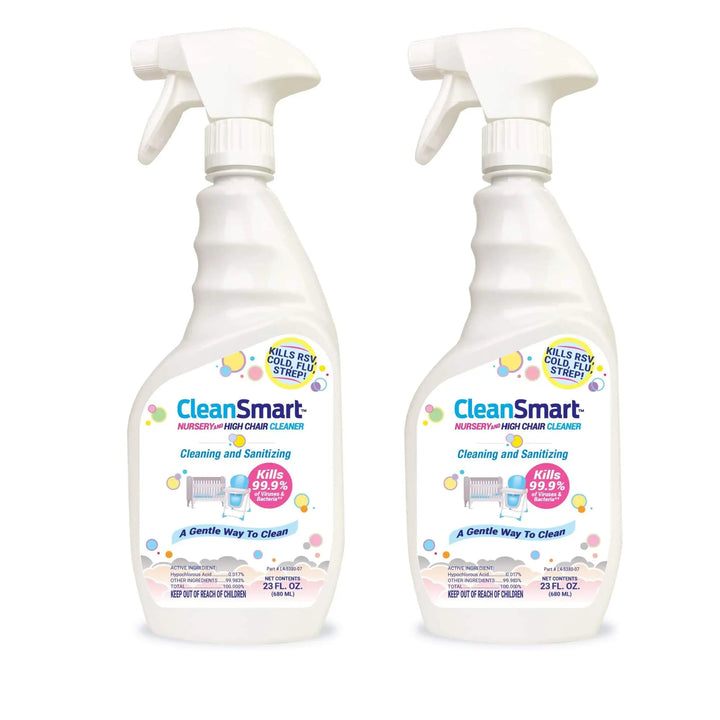 CleanSmart Nursery & High Chair Cleaner, 23 Ounce Bottle - Pack of 2 