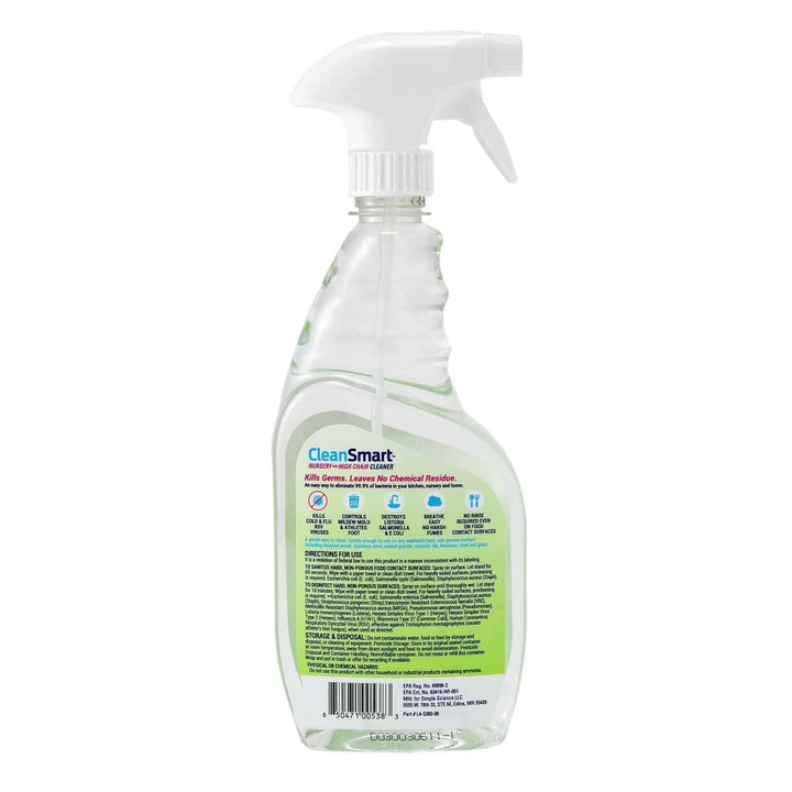 CleanSmart Nursery & High Chair Cleaner, 23 Ounce Bottle - Pack of 2 
