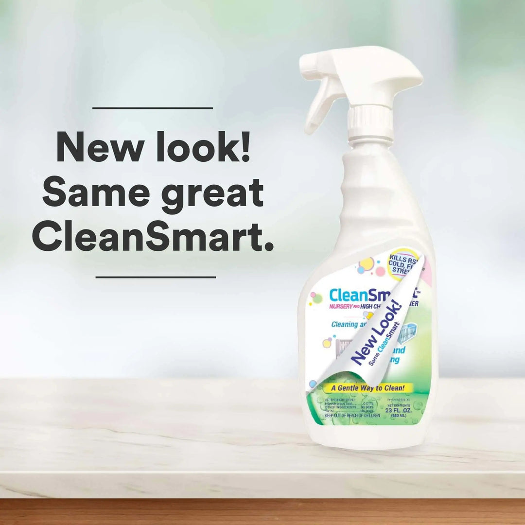 CleanSmart Nursery & High Chair Cleaner, 23 Ounce Bottle - Pack of 2 