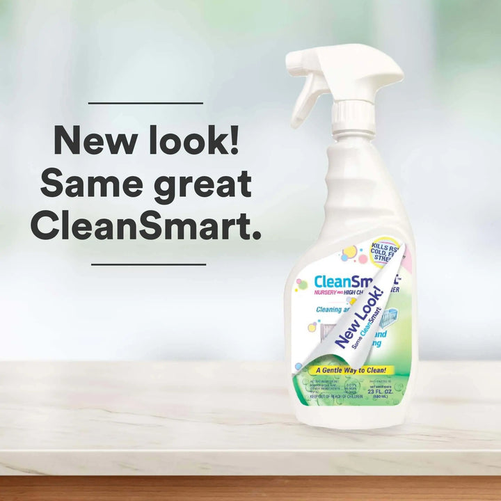 CleanSmart Nursery & High Chair Cleaner, 23 Ounce Bottle - Pack of 2 