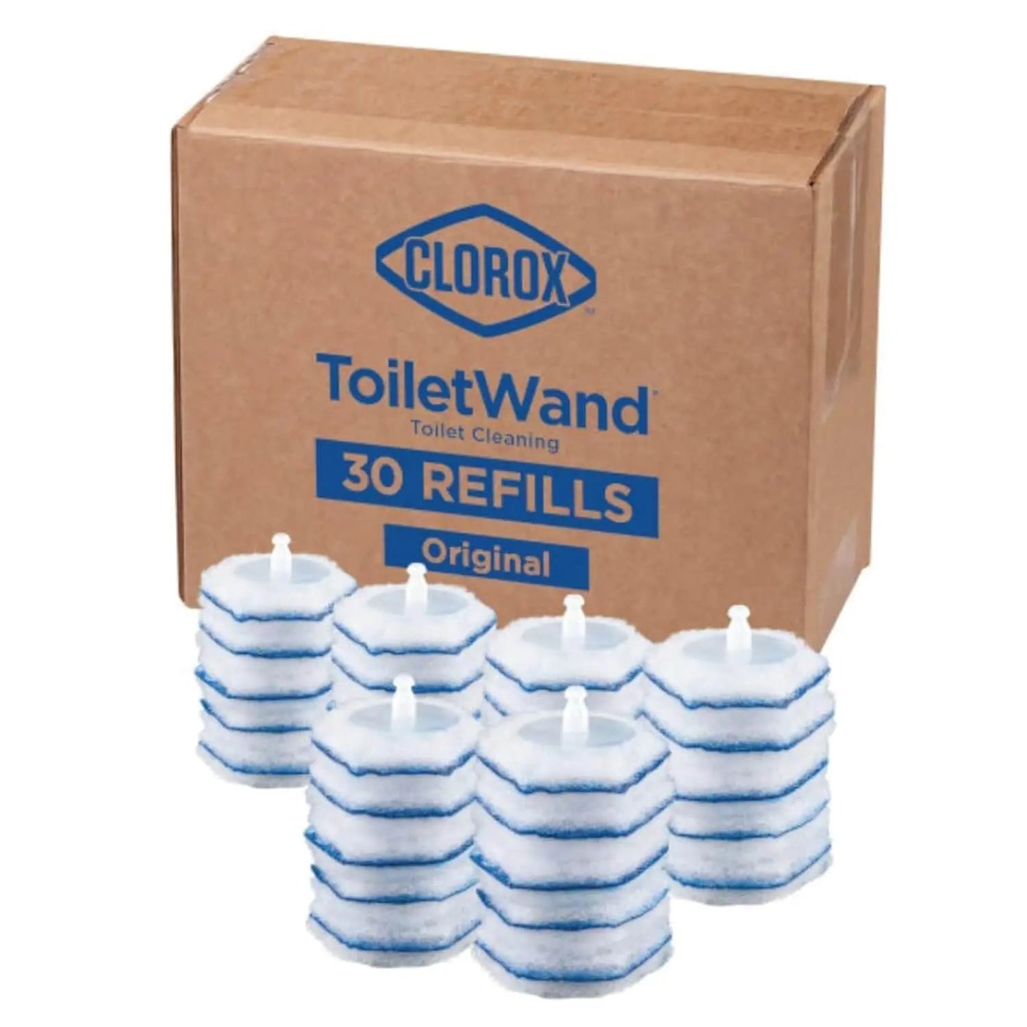 Clorox ToiletWand Disinfecting Refills, Disposable Wand Heads - 30 Count 