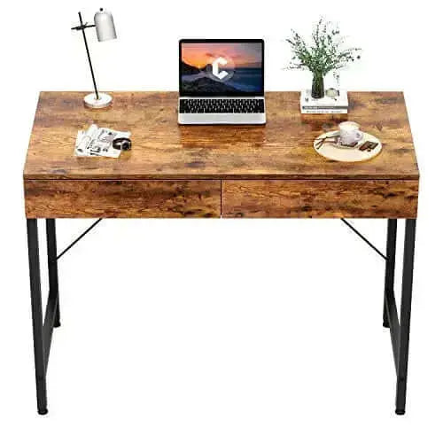 CubiCubi Computer Desk with 2 Storage Drawers