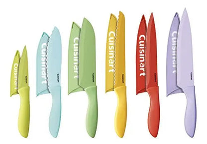 Cuisinart 12-Piece Knife Set with Blade Guards - Multicolored Cuisinart