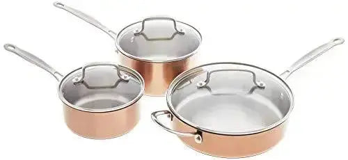 Cuisinart Chef's Classic Stainless Steel Cookware Set, 11-PC - Copper