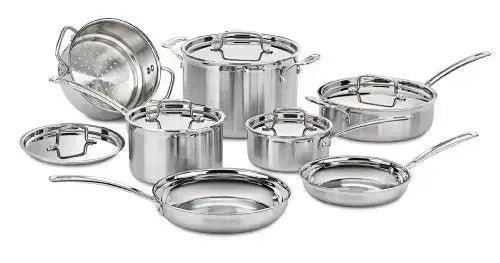 Cuisinart Multiclad Pro Cookware 12-Piece Set - Stainless Steel
