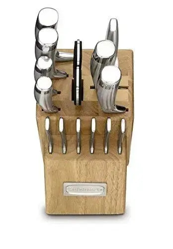 Cuisinart Stainless Steel Kitchen Knife Block Set, 15-PC - Silver