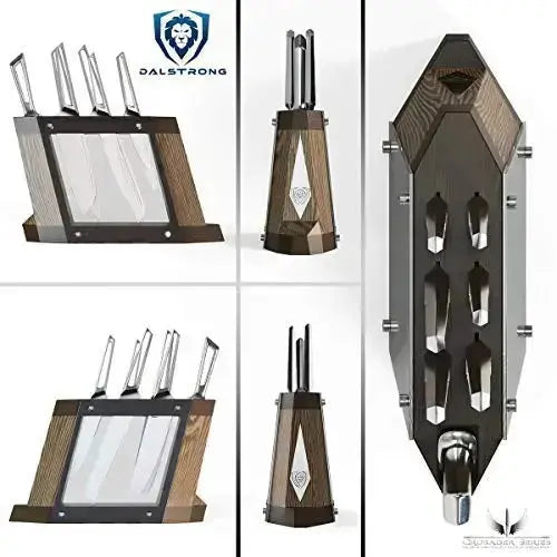 DALSTRONG Knives, Stainless Steel 8-PC Knife Block Set Crusader Series