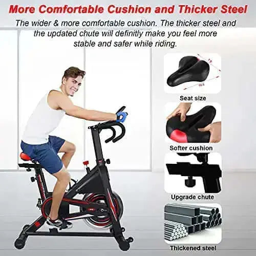 DMASUN Indoor Cycling Stationary Exercise Bike - Black