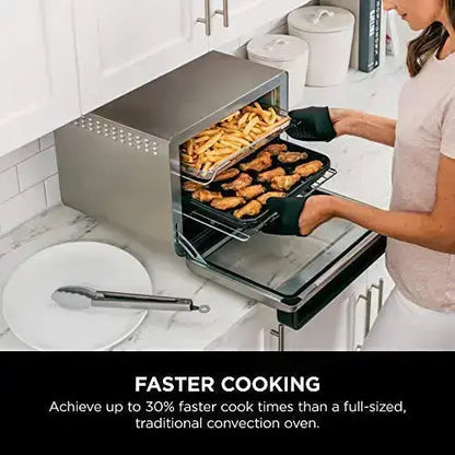 DT251 Ninja Foodi Air Fryer Oven, 10-in-1 Smart XL - Stainless Steel Finish