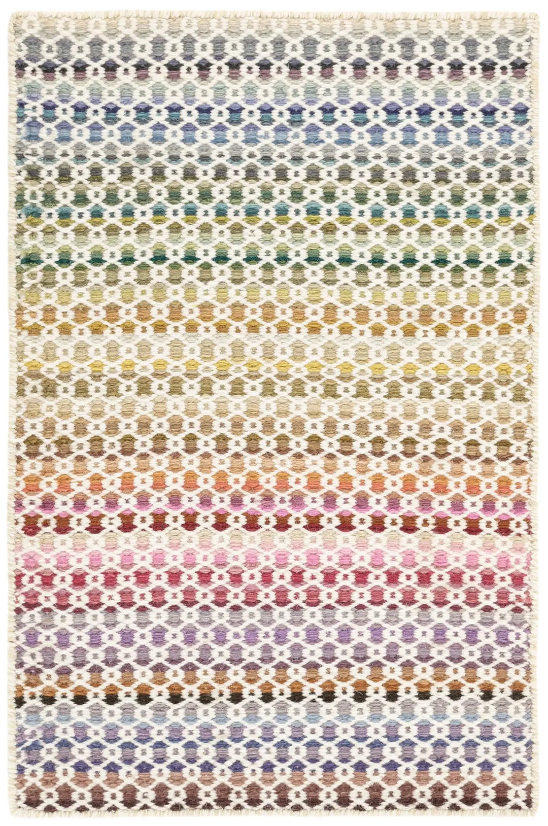 Dash &amp; Albert Poppy Multicolor Geometric Handwoven Wool Rug, 2&
