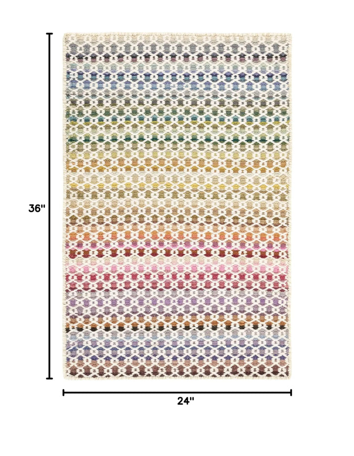 Dash &amp; Albert Poppy Multicolor Geometric Handwoven Wool Rug, 2&