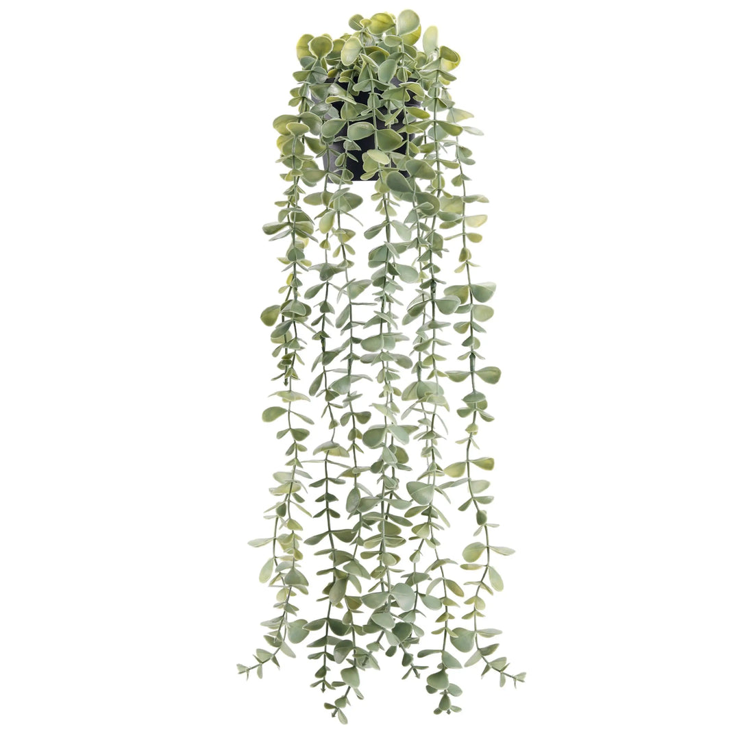 Der Rose Fake Eucalyptus Hanging Plant for Boho Bathroom Wall Art Decor