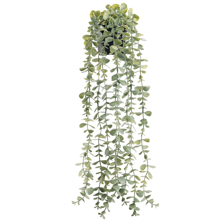 Der Rose Fake Eucalyptus Hanging Plant for Boho Bathroom Wall Art Decor 