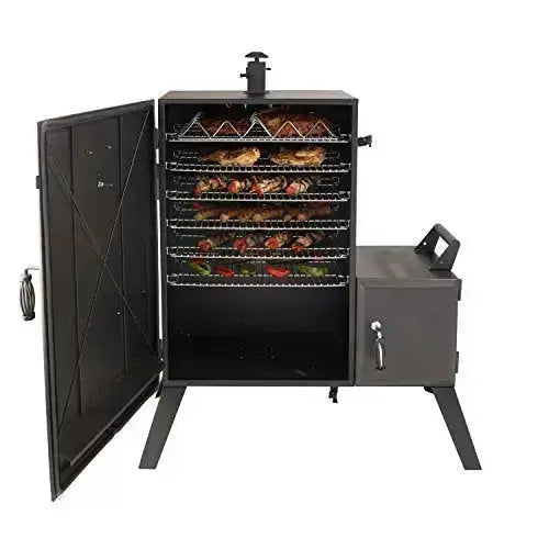 Dyna-Glo Grill | Wide Body Vertical Offset Charcoal Smoker - Black