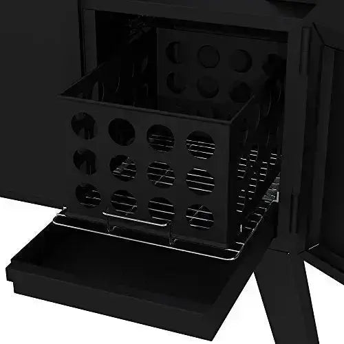 Dyna-Glo Grill | Wide Body Vertical Offset Charcoal Smoker - Black