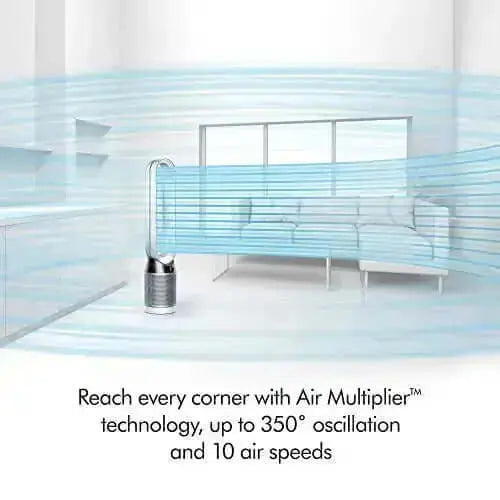 Dyson Pure Cool Air Purifier and Tower Fan, TP04 - White/Silver