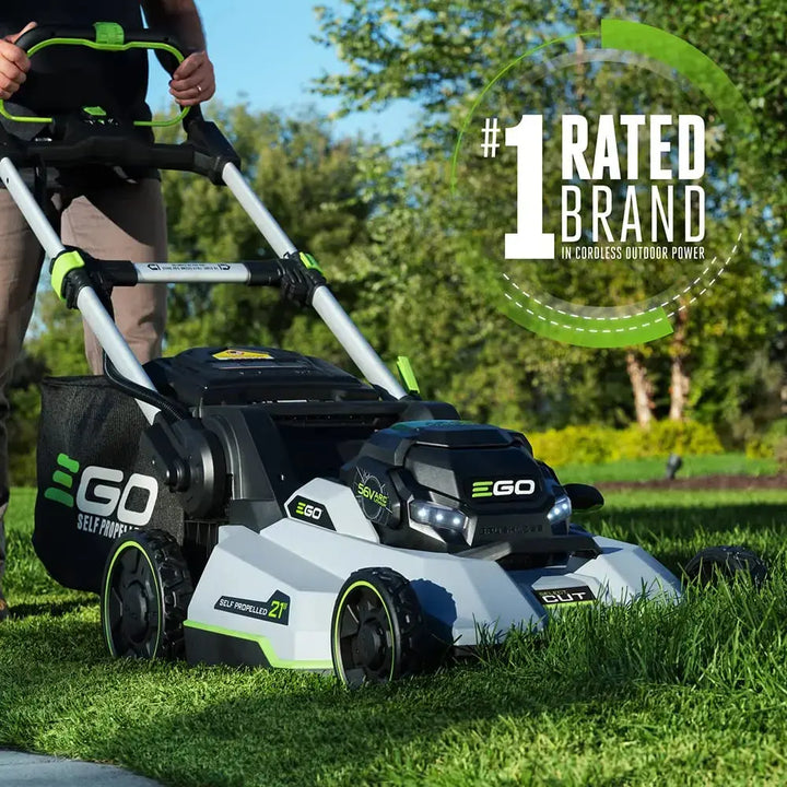 EGO Power+ LM2135SP 21-Inch Self-Propelled Lawn Mower Kit (7.5Ah Battery and Rapid Charger Included), get (1) extra BA2800T 5.0Ah Battery 