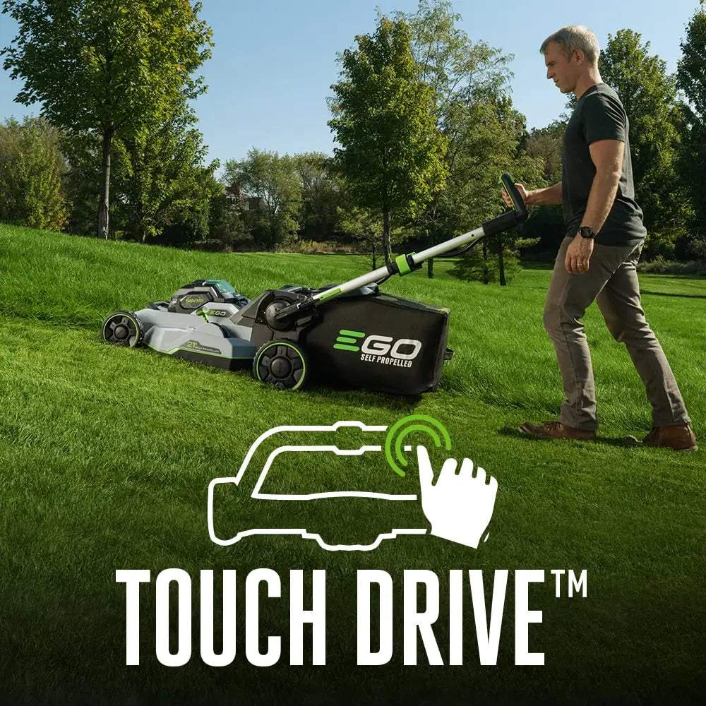 EGO Power+ LM2135SP 21-Inch Self-Propelled Lawn Mower Kit (7.5Ah Battery and Rapid Charger Included), get (1) extra BA2800T 5.0Ah Battery 