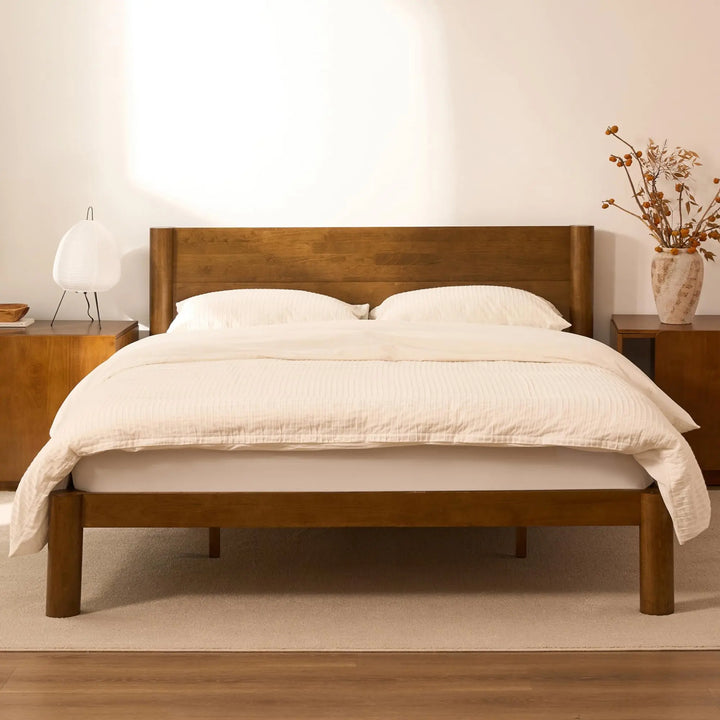 FLEXISPOT Hako G2 Japanese Joinery Bed Frame, King, No-Tool Assembly