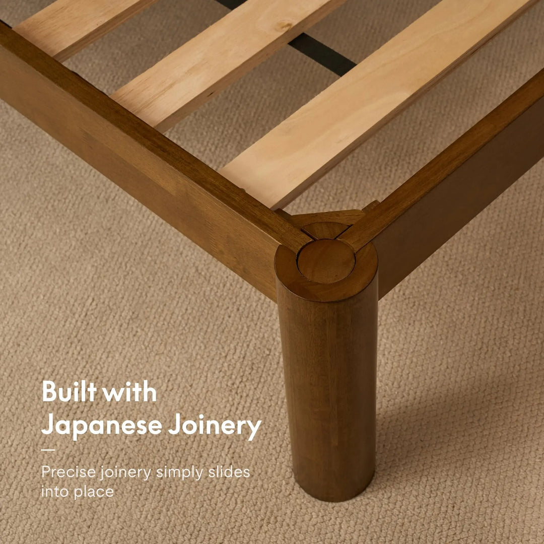 FLEXISPOT Hako G2 Japanese Joinery Bed Frame, King, No-Tool Assembly