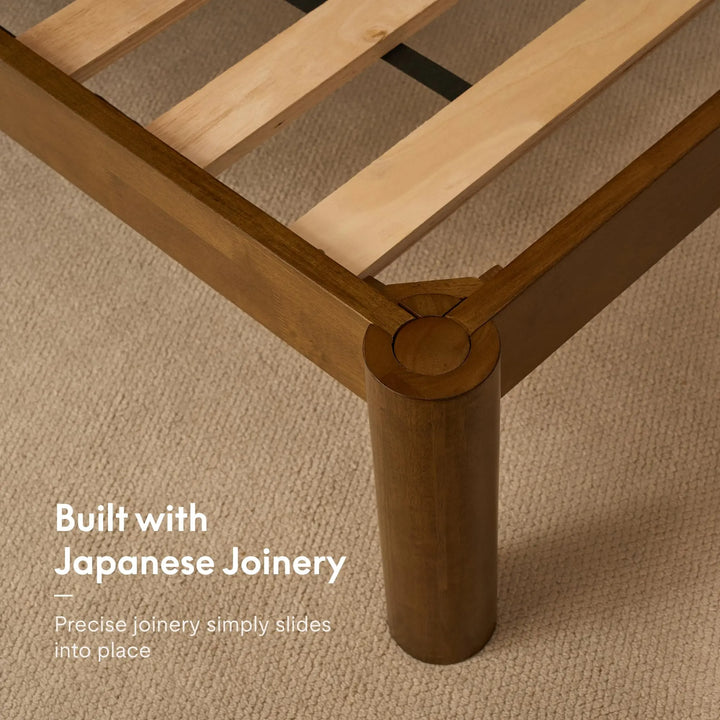 FLEXISPOT Hako G2 Japanese Joinery Bed Frame, King, No-Tool Assembly