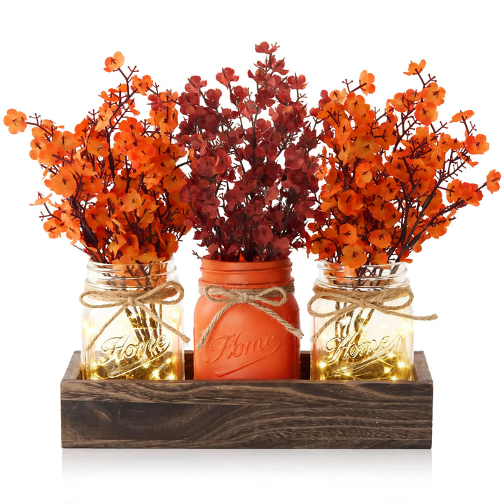 Fall Thanksgiving Table Centerpiece, Farmhouse Table Kitchen Decor