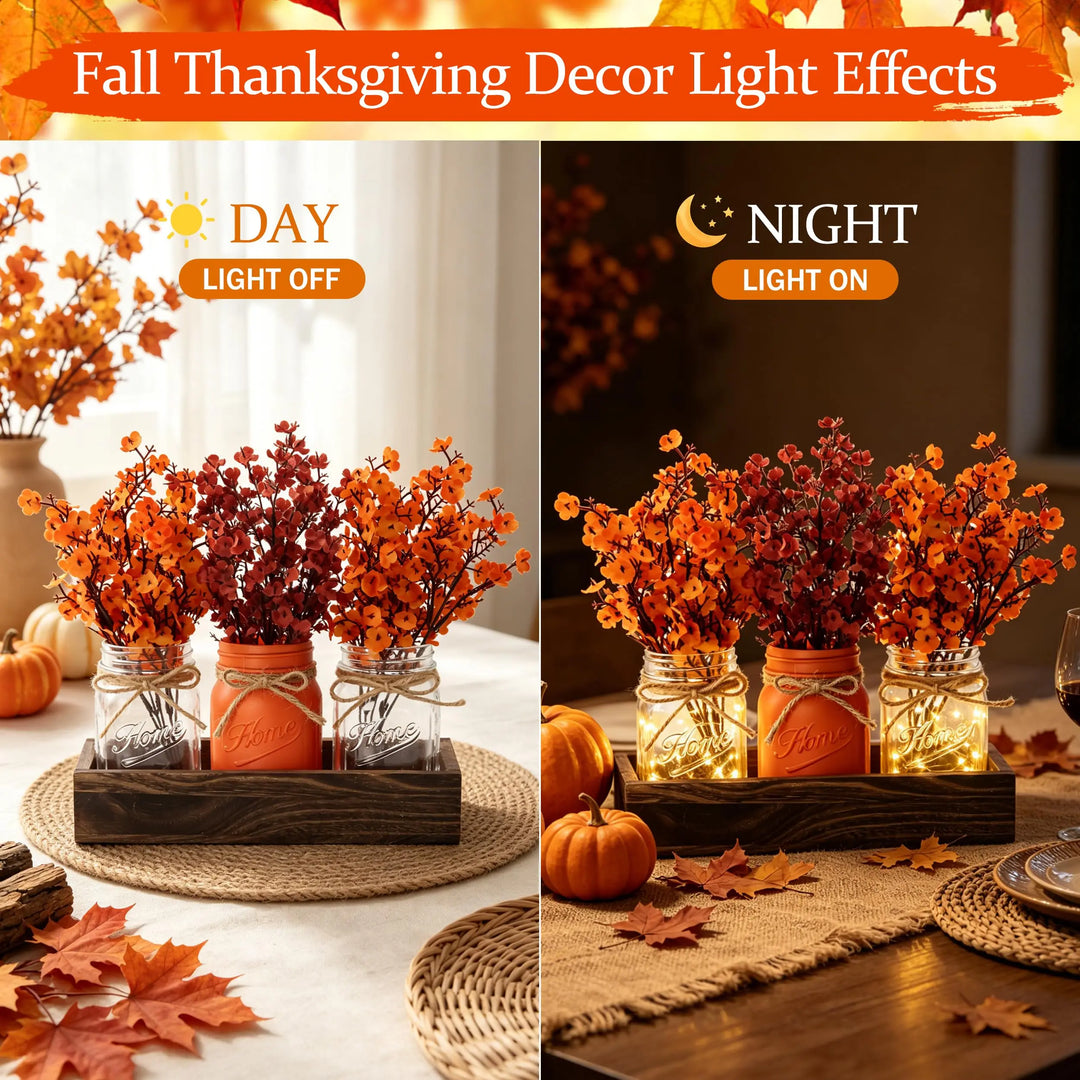 Fall Thanksgiving Table Centerpiece, Farmhouse Table Kitchen Decor