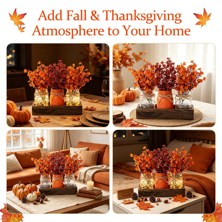 Fall Thanksgiving Table Centerpiece, Farmhouse Table Kitchen Decor