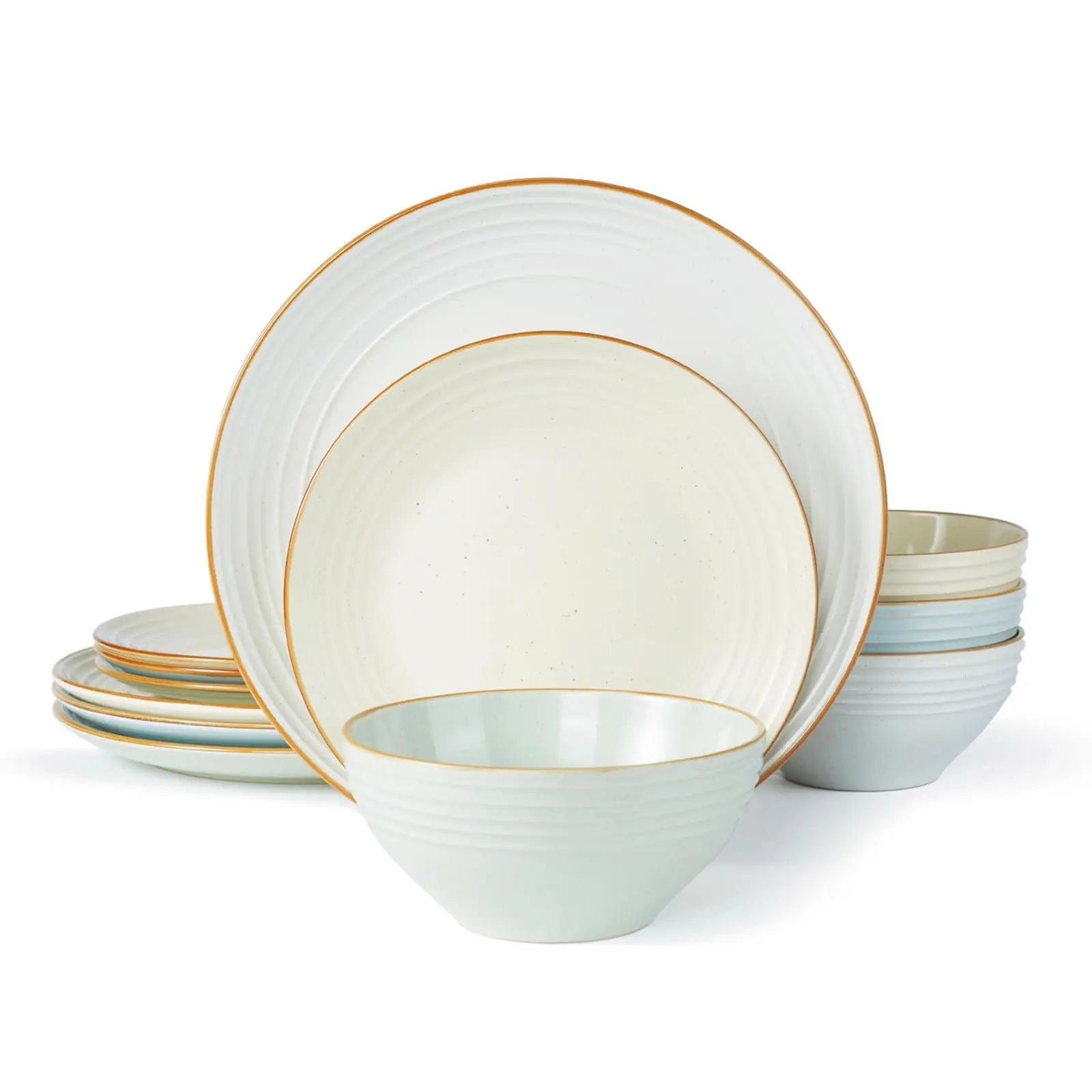 Famiware Jupiter Dinnerware Set, 12-PC, Scratch Resistant - Multi-color 