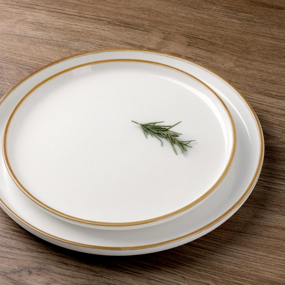 GBHOME Dinnerware Sets for 6, 18 Pieces Ceramic Plates and Bowls Set