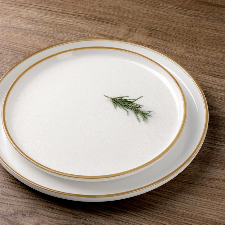 GBHOME Dinnerware Sets for 6, 18 Pieces Ceramic Plates and Bowls Set