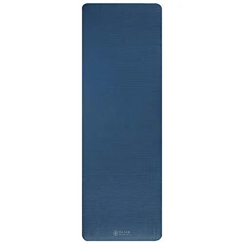 Gaiam Yoga Mat, Carrier Strap, 2/5” Thick, 10mm - Navy