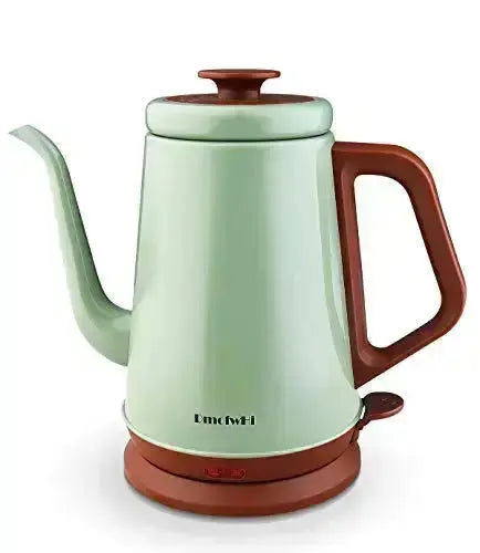 Gooseneck Electric Kettle, 1.0L, Stainless Steel BPA Free - Green