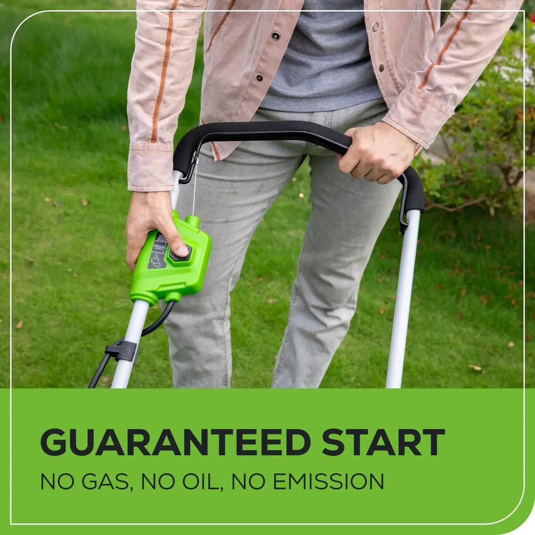 Greenworks 40V 16" Cordless Lawn Mower, Ultra-Light Push Mower with 4.0Ah Battery & Charger(75+ Tool Compatibility, 40Min Runtime) 