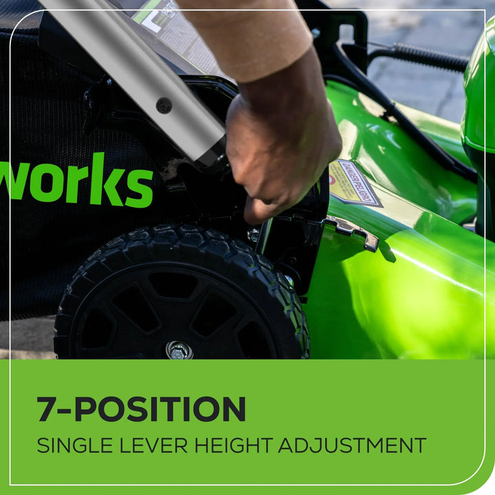 Greenworks 80V 21" Self-Propelled Cordless Lawn Mower – Brushless Motor, LED Lights, 4.0Ah Battery & Rapid Charger (75+ Compatible Tools) 