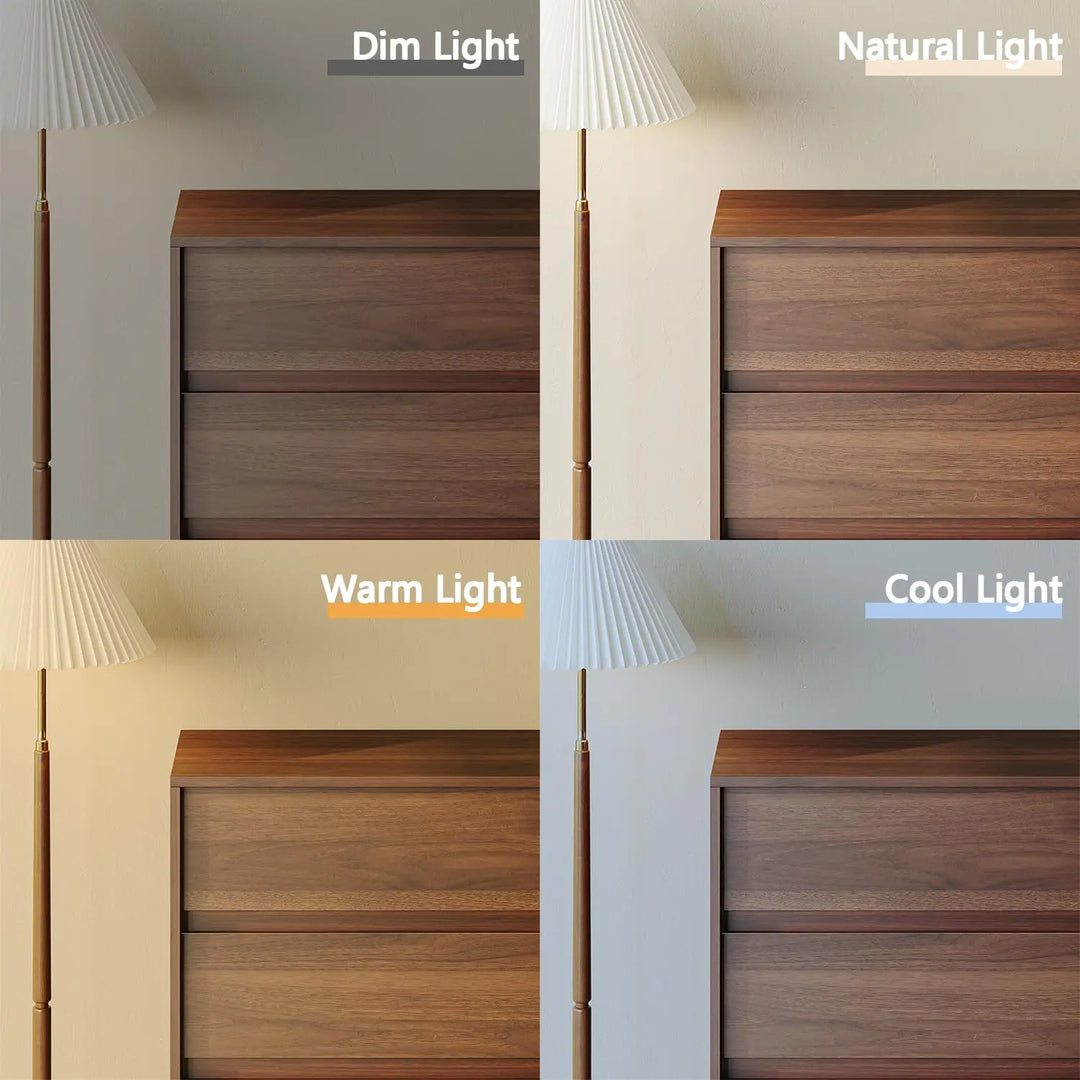 HOUROM Walnut Dresser for Bedroom, 59in Modern 9 Drawer Chest of Drawers 