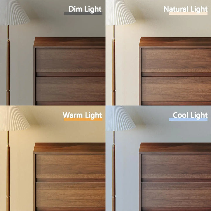 HOUROM Walnut Dresser for Bedroom, 59in Modern 9 Drawer Chest of Drawers 
