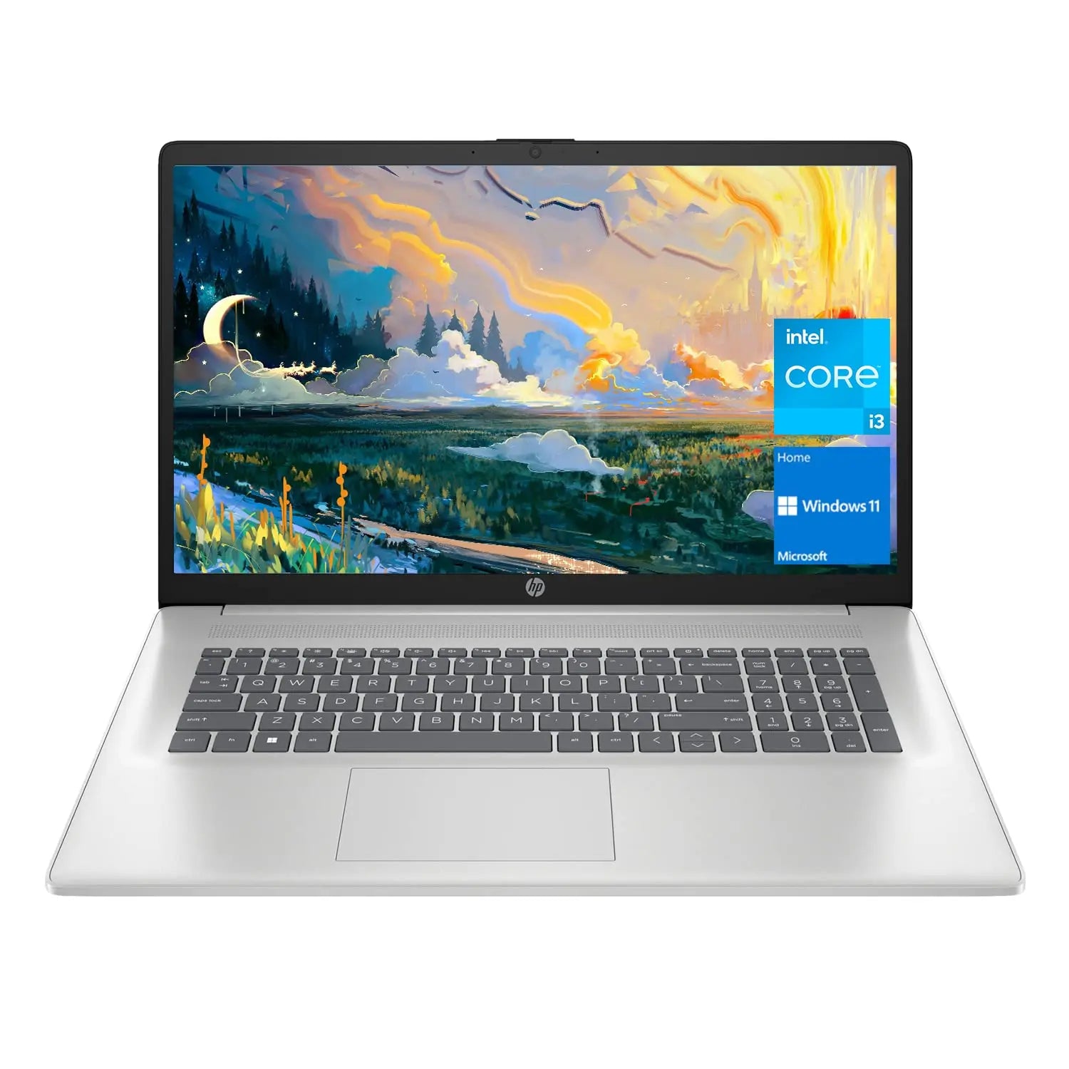 HP 17 Laptop, 17.3” HD+ Display, 32GB RAM, 1TB SSD, Wi-Fi, Intel Core i3 - Silver 