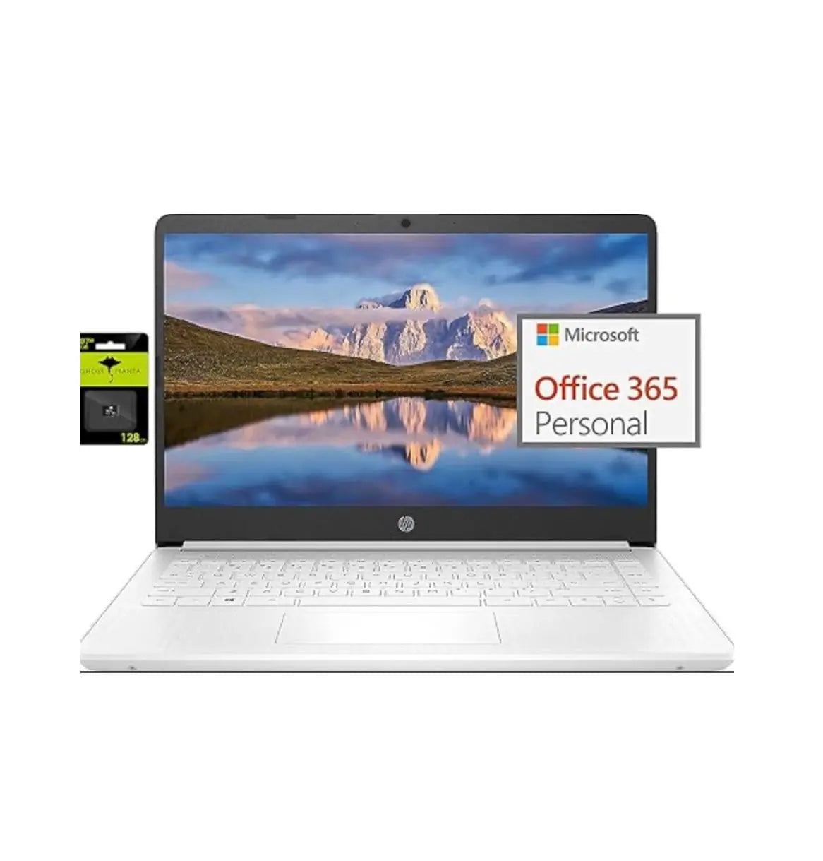 HP Newest 14" Ultra Light Laptop, Intel Quad-Core N4120, 8GB RAM, 192GB Storage 
