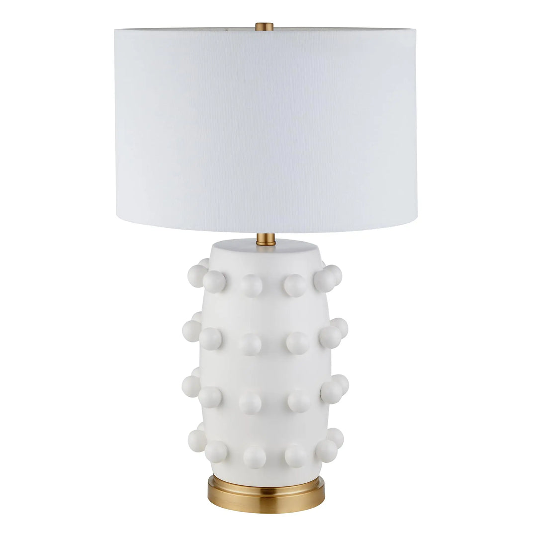 Henn&amp;Hart 26 Inch Modern 1-Light Table Lamp, Flat White