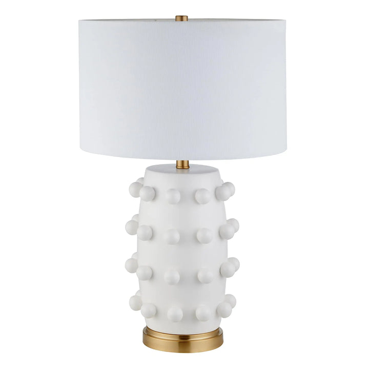 Henn&amp;Hart 26 Inch Modern 1-Light Table Lamp, Flat White
