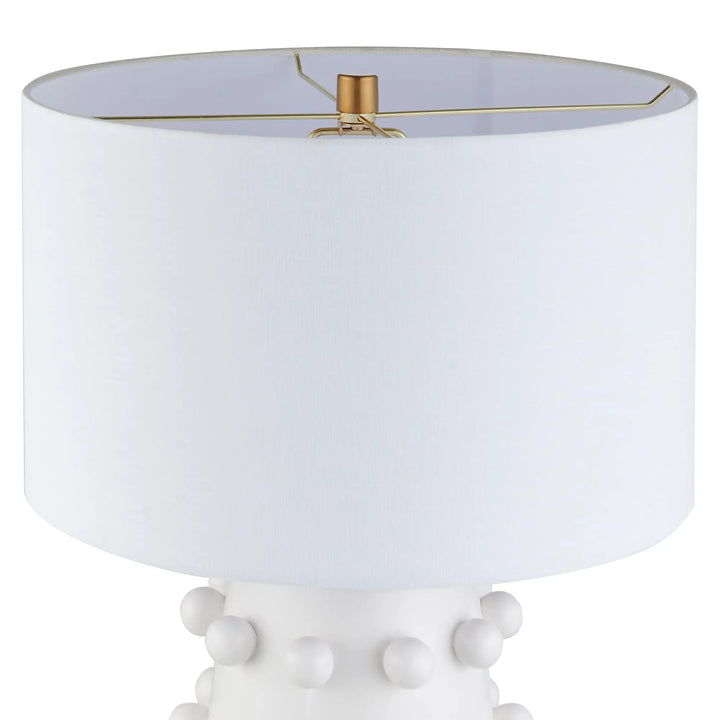 Henn&amp;Hart 26 Inch Modern 1-Light Table Lamp, Flat White