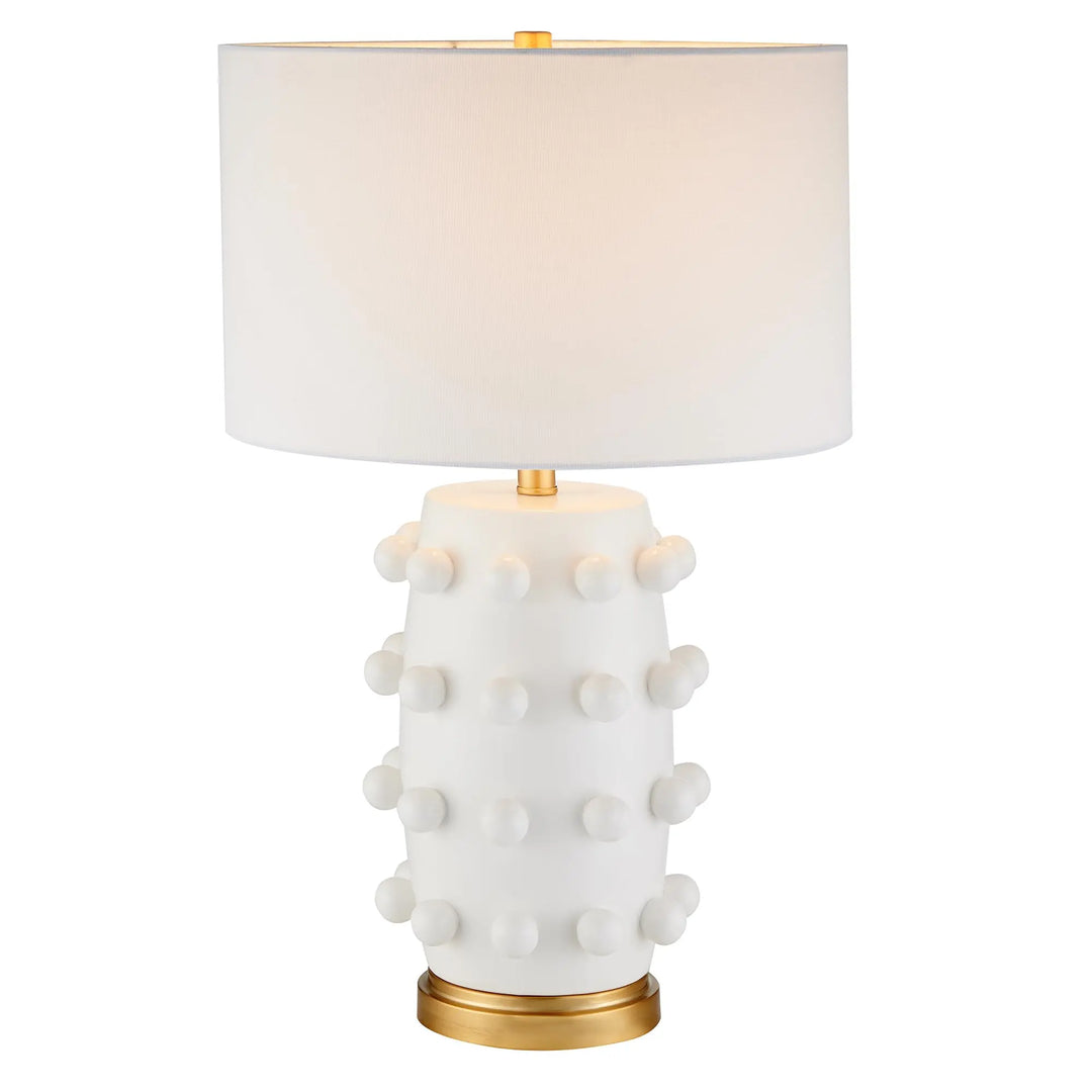 Henn&amp;Hart 26 Inch Modern 1-Light Table Lamp, Flat White