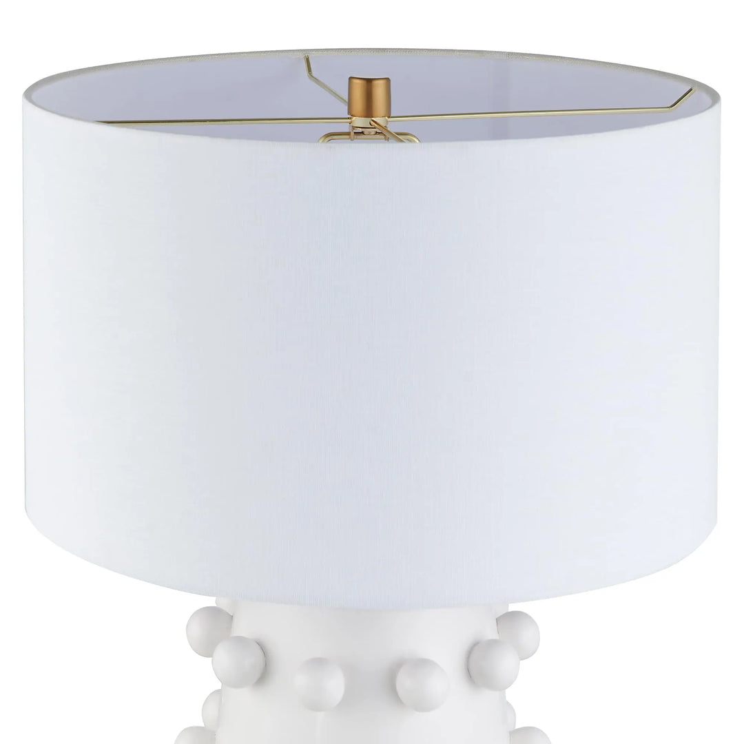 Henn&amp;Hart 26 Inch Modern 1-Light Table Lamp, Flat White