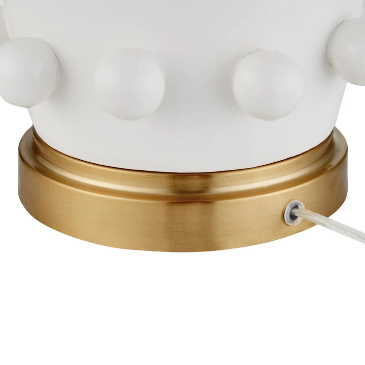 Henn&amp;Hart 26 Inch Modern 1-Light Table Lamp, Flat White