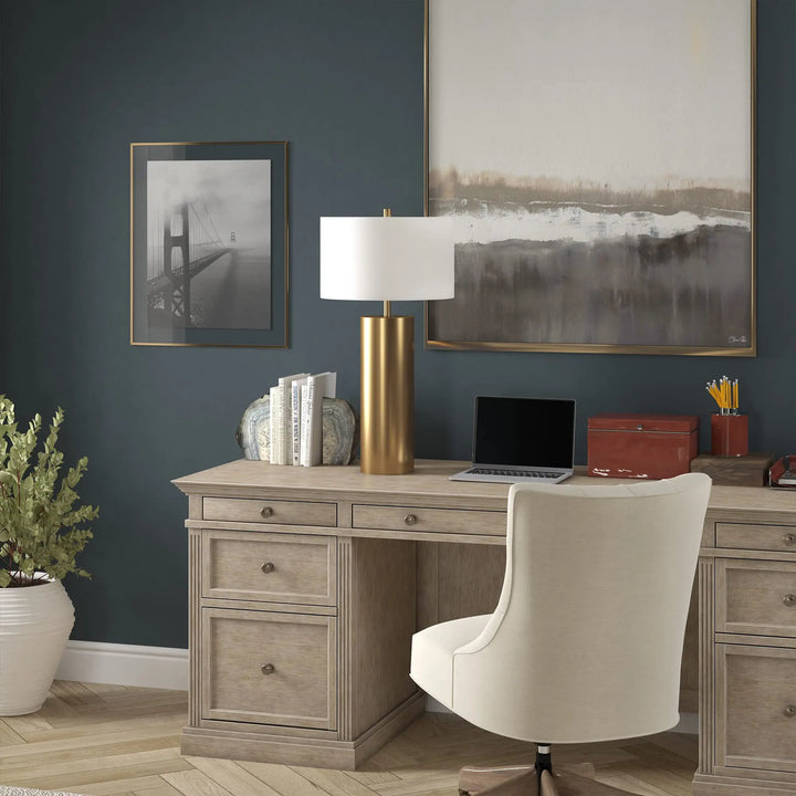 Henn&amp;Hart 30 Inch Modern 1-Light Table Lamp, Gold