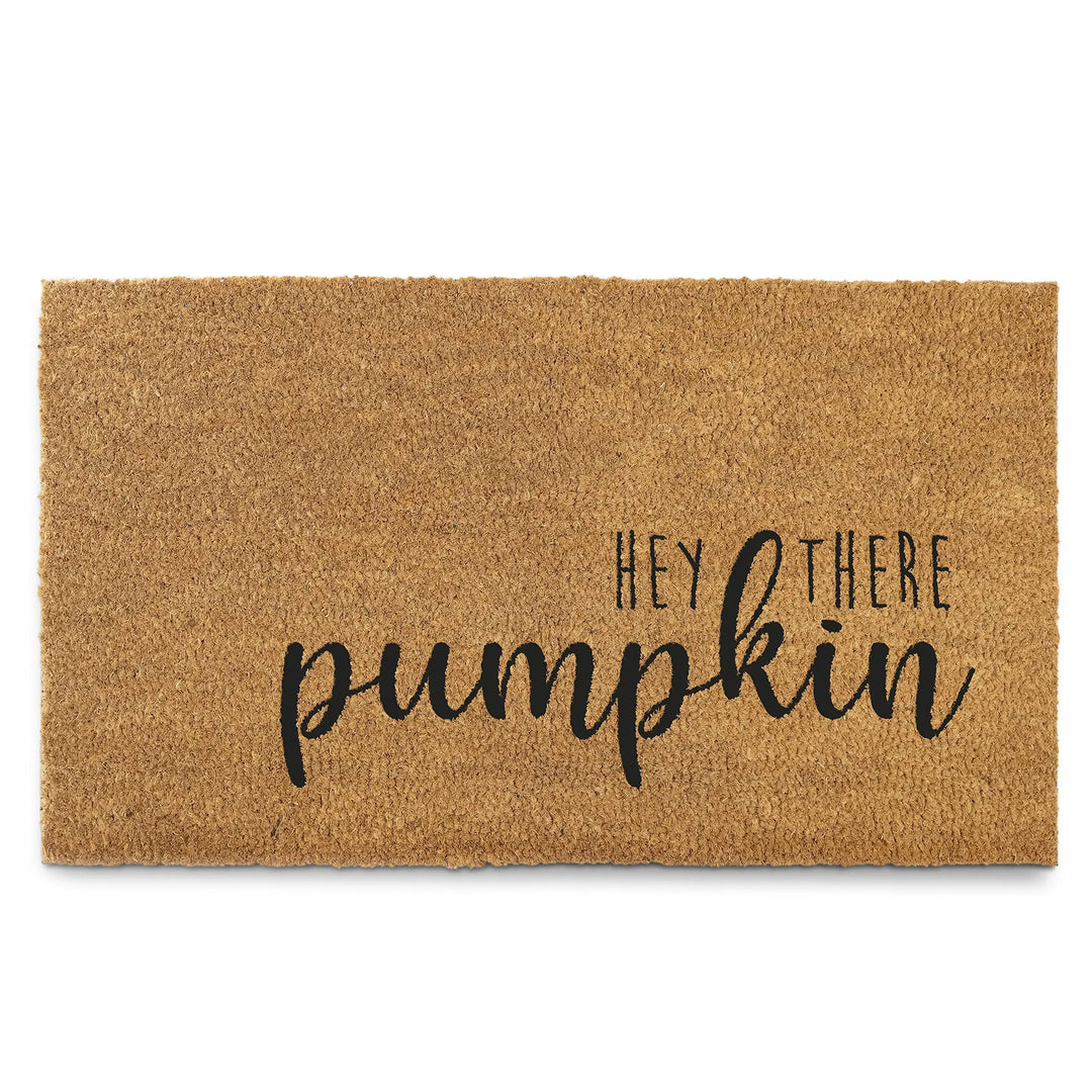 Hey There Pumpkin Door Mat 30x17 Inch, Hello Pumpkin Welcome Mat Coir Fall