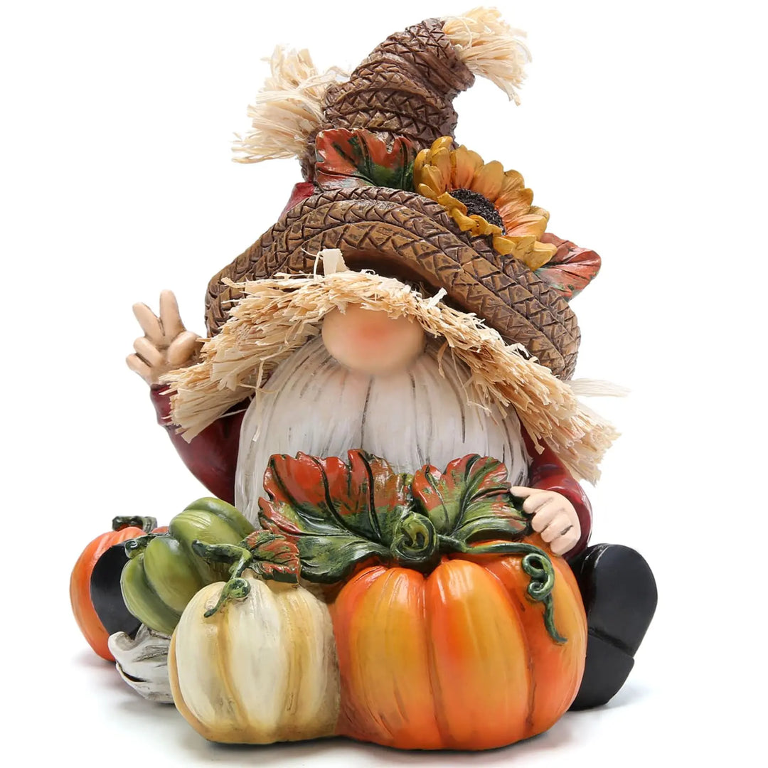 Hodao Fall Thanksgiving Pumpkin Gnomes Decorations for Home