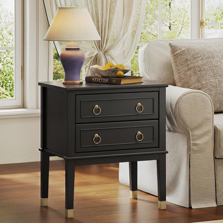 Huuger 27.6 Inch Tall Nightstand with Charging Station, USB-C Port 